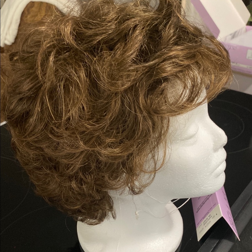 Curly Brown Wig for Women